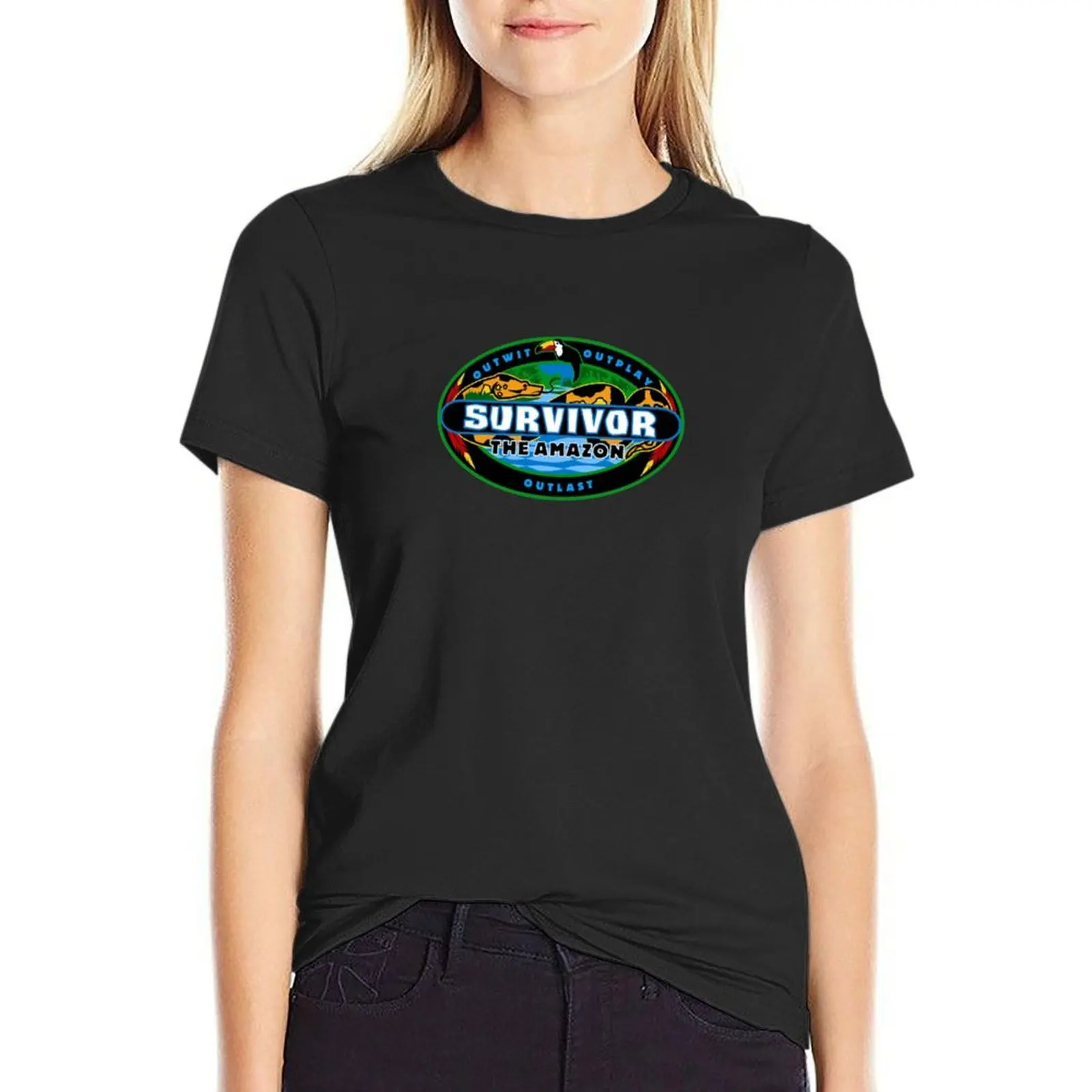 Survivor The Amazon. Serie Fans - Outwit Outplay Outlast Memorabilia T-Shirt
