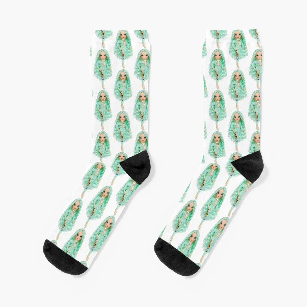 Rainbow High New Mint Doll Socks Thermal Man Winter Tennis Crossfit Socks Donna Uomo