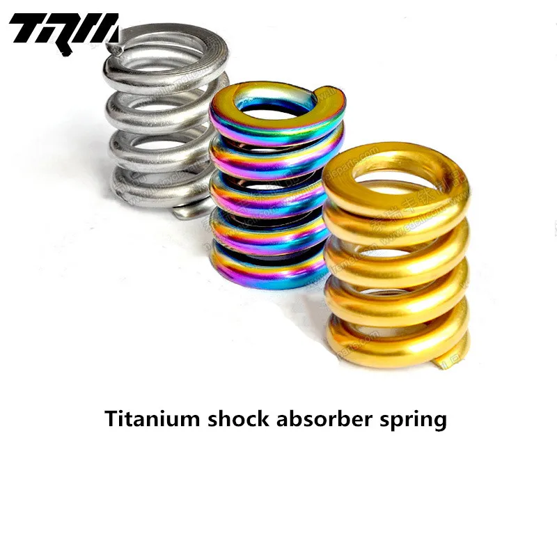 Pieghevole Ammortizzatore Della Bicicletta Dell'Ammortizzatore Primavera Titanium Per Brompton Bici Molla Di Smorzamento Di Perdita Di Peso Titanium A