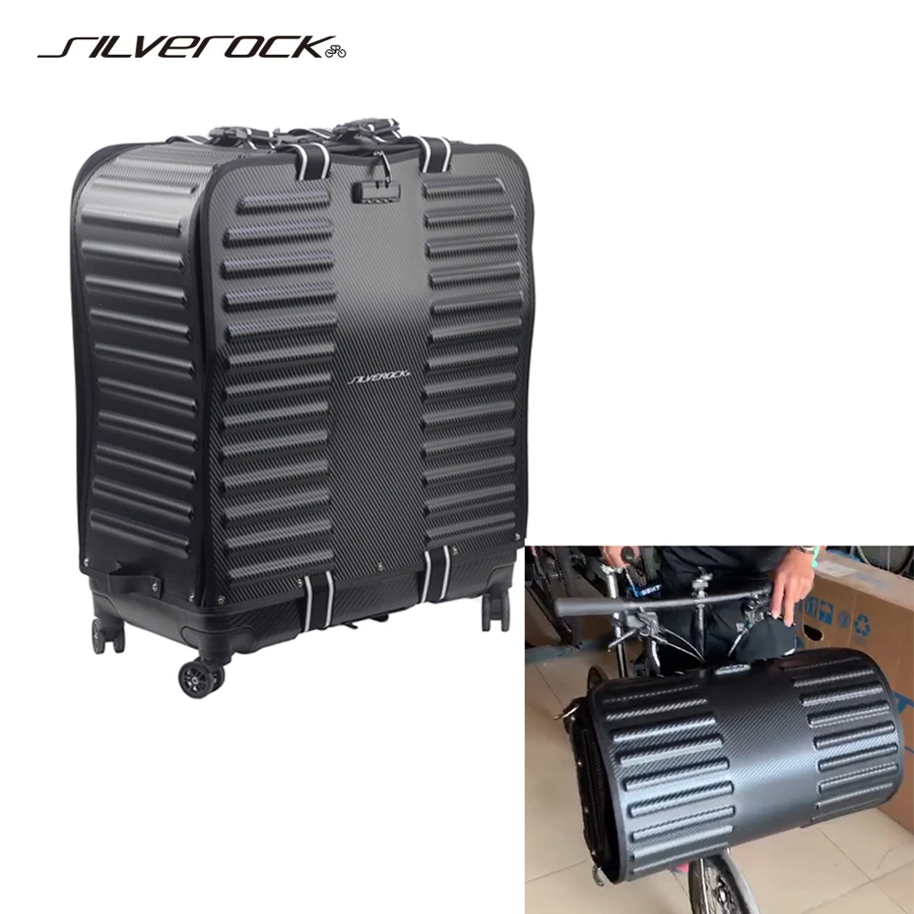 Silverock Bagaglio Traval Case Transport Carry Roll Packing Bag Per Brompton Pikes 3Sixty Bici Pieghevoli