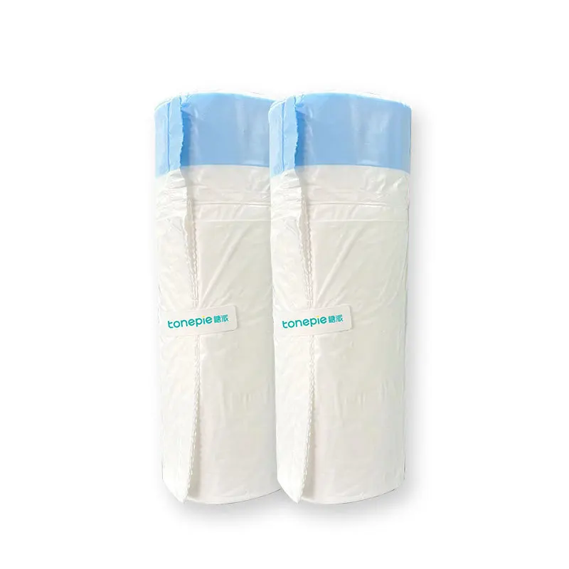Original Cat Litter Box Trash Bag 2/4 Rollers Pet Automatic Cat Litter Box Poop Bag 1 Roller 15 Pieces Bags For Tonepie