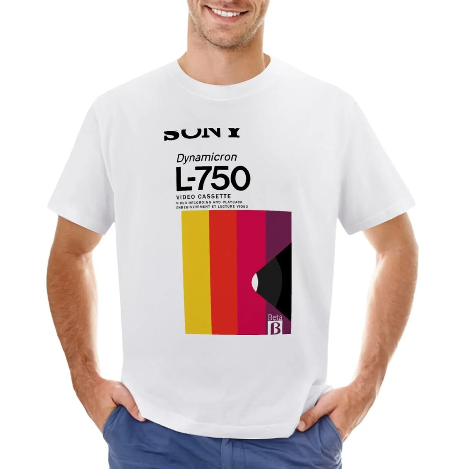 T-Shirt Betamax Cute Tops Ragazzi Bianchi Abbigliamento Estetico Magliette Divertenti Per Uomo