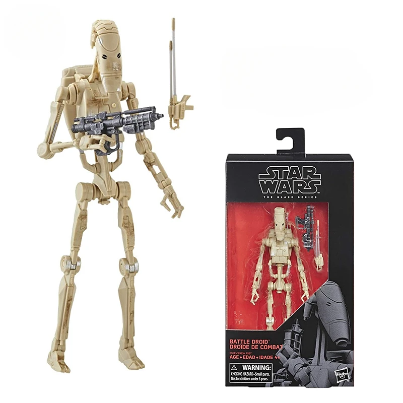 16Cm Original Star Wars The Black Series Battle Droid Action Figure Toys Toy Gift Collection