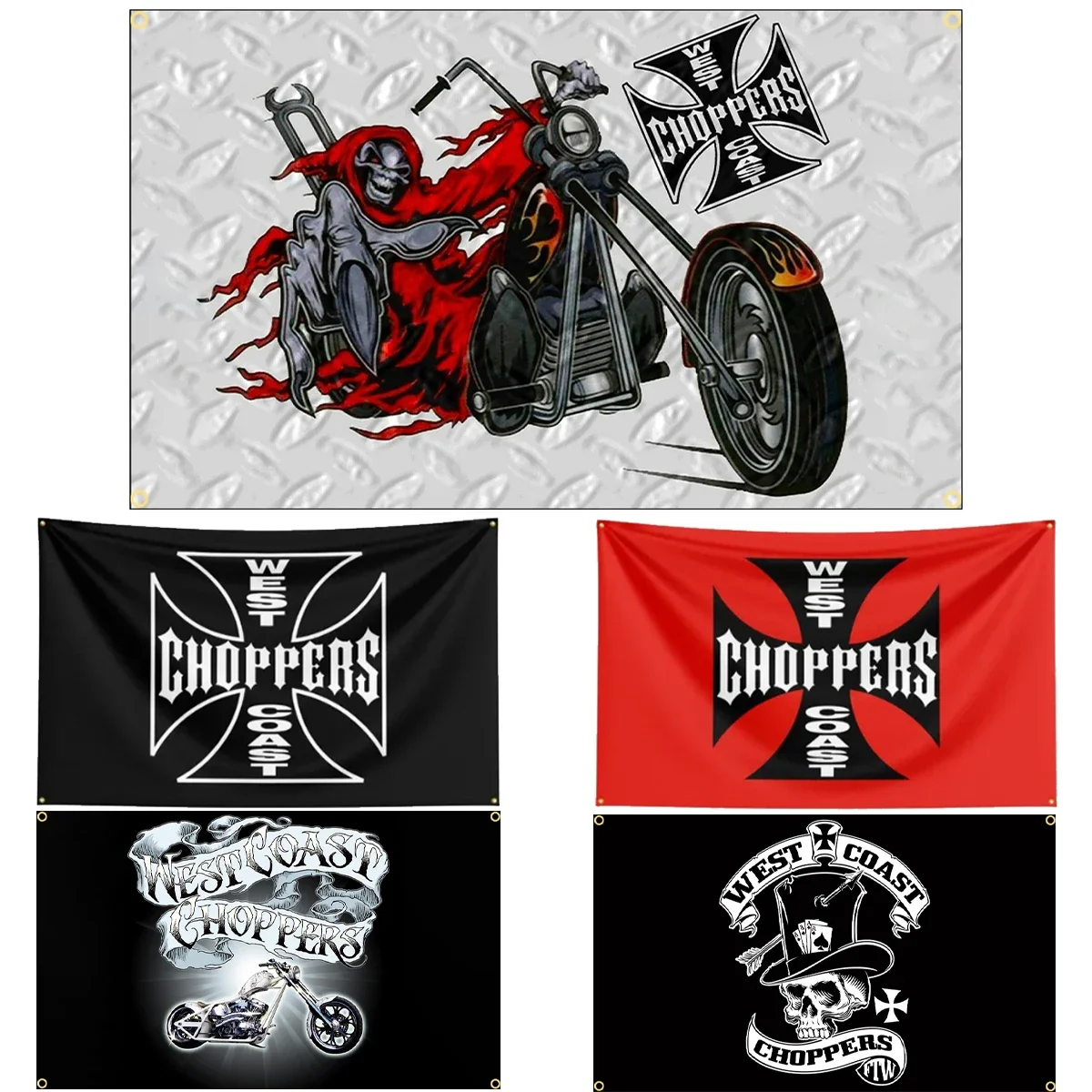 Flagdom 90X150Cm 3 X5Ft West Coast Choppers Bandiera Poliestere Stampa Digitale Logo Strumento Banner Bandiera Decorazione Banner Bandiera Banner