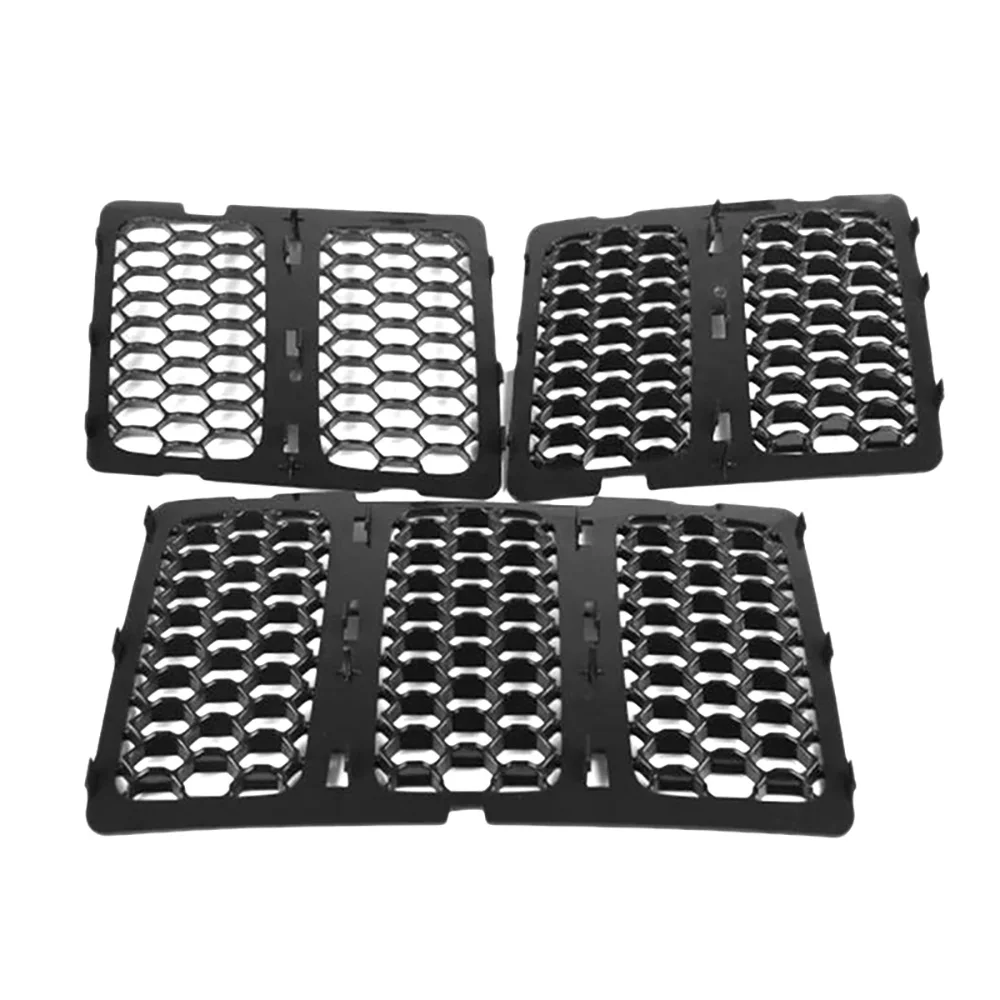 Griglia Centrale Per Auto Griglia Anteriore Inserti Trim Mesh Kit Per Jeep Grand Cherokee 2014-2016 Nero
