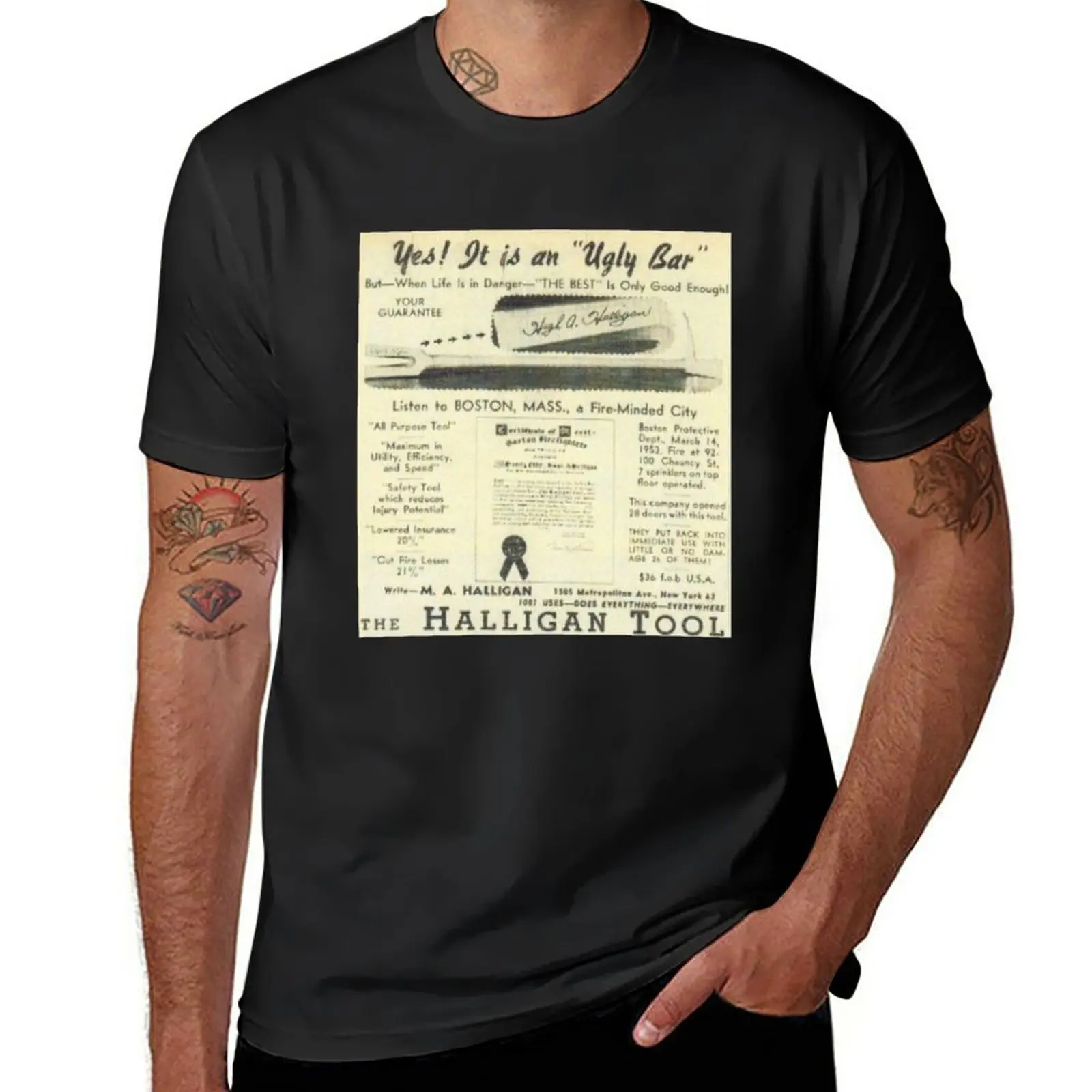 Brutto Bar Halligan Tool Pubblicità T-Shirt Summer Top Anime Camicie Graphic Tees Camicetta Magliette Da Uomo