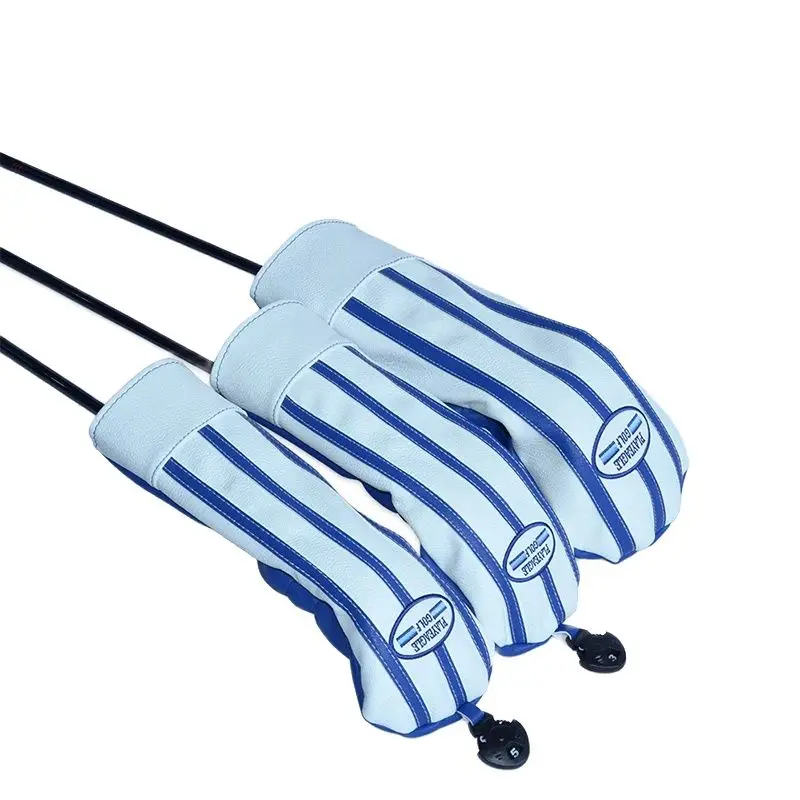 Playeagle 3 Pz/Set Golf Copertura Di Legno Driver Testa Di Legno Con No. Piastra 1,3,5 Club Pu Cuoio Impermeabile Golf Legno Headcovers