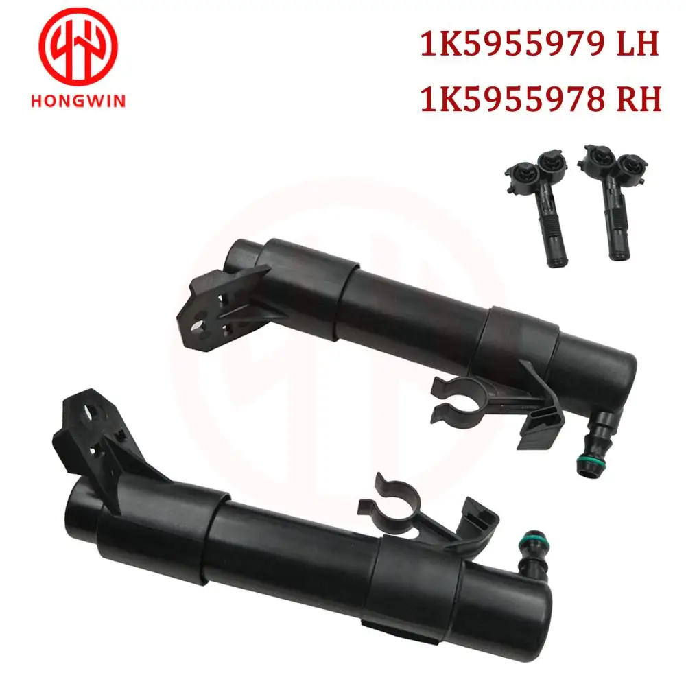 Nuovissimo 1 K5955979 (Lh) E 1 K5955978 (Rh) Ugello Lavafari Anteriore Getto Spray Per Vw Eos Golf V Jetta 5 1.6 2.0 Fsi 2.5 3.2 V6