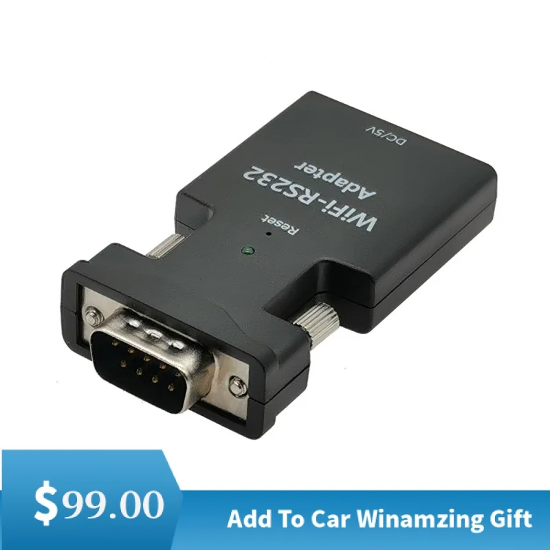 Adattatore Da Mini Rs232 A Wifi Adattatore Rs232 Wireless Extender Trasmissione Trasparente Wifi-Rs232, Per Configurazione/Test Remoti