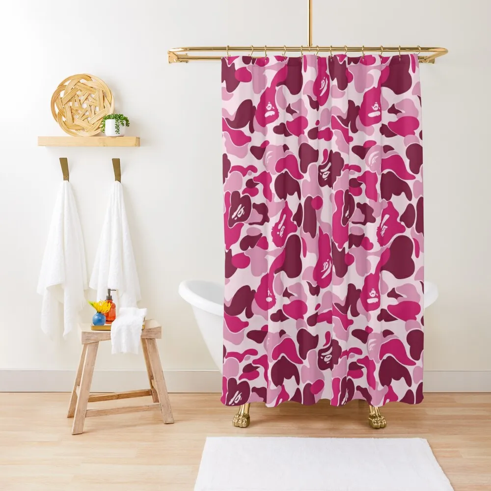 Tenda Da Doccia In Tessuto Impermeabile Bape-Camo Rosa Tenda Da Doccia