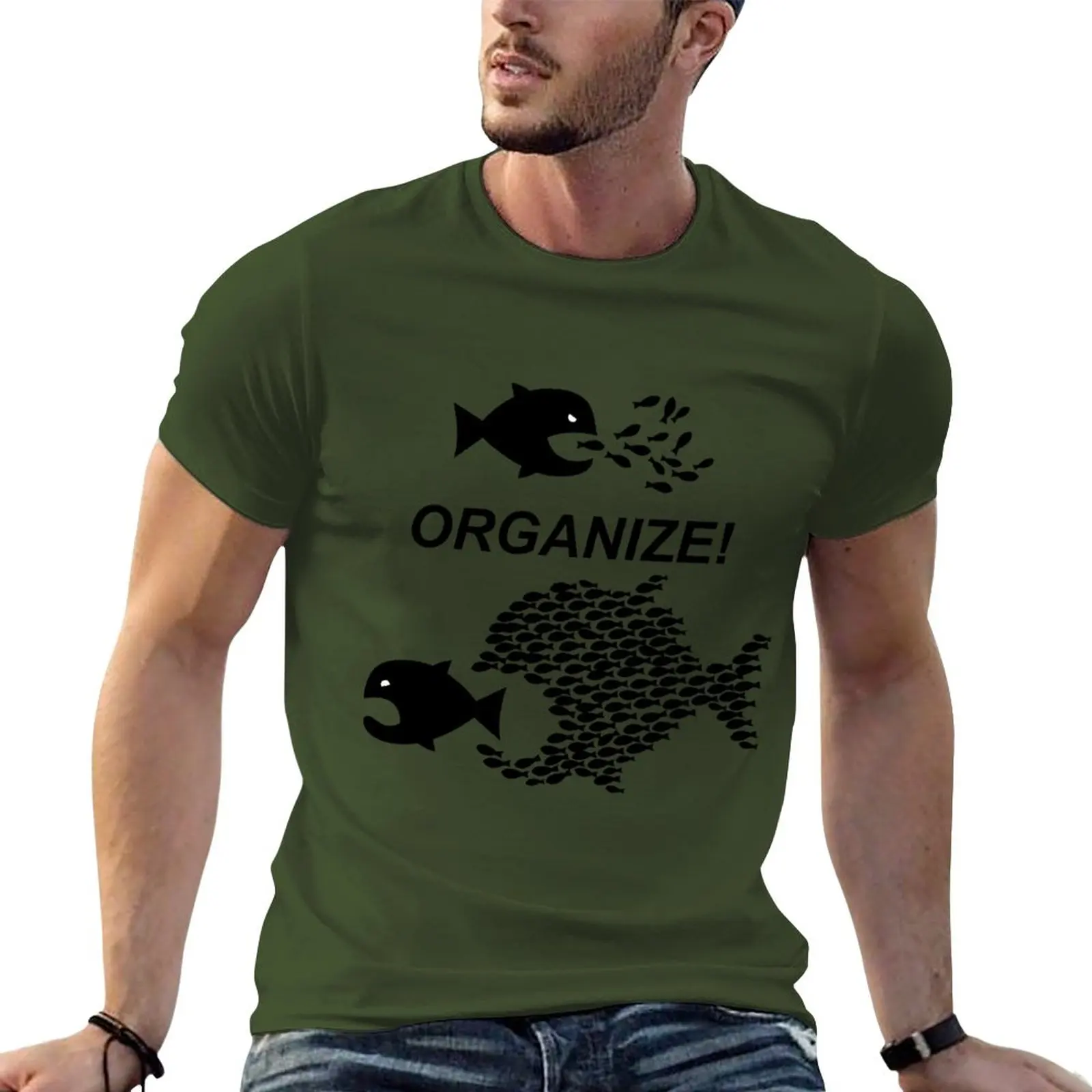 Nuova Organizzazione! Unities Unity! Gli Militanti Si Unite! Lavoratori Unite!. T-Shirt T-Shirt Magliette Personalizzate Maglietta Nera Abbigliamento 