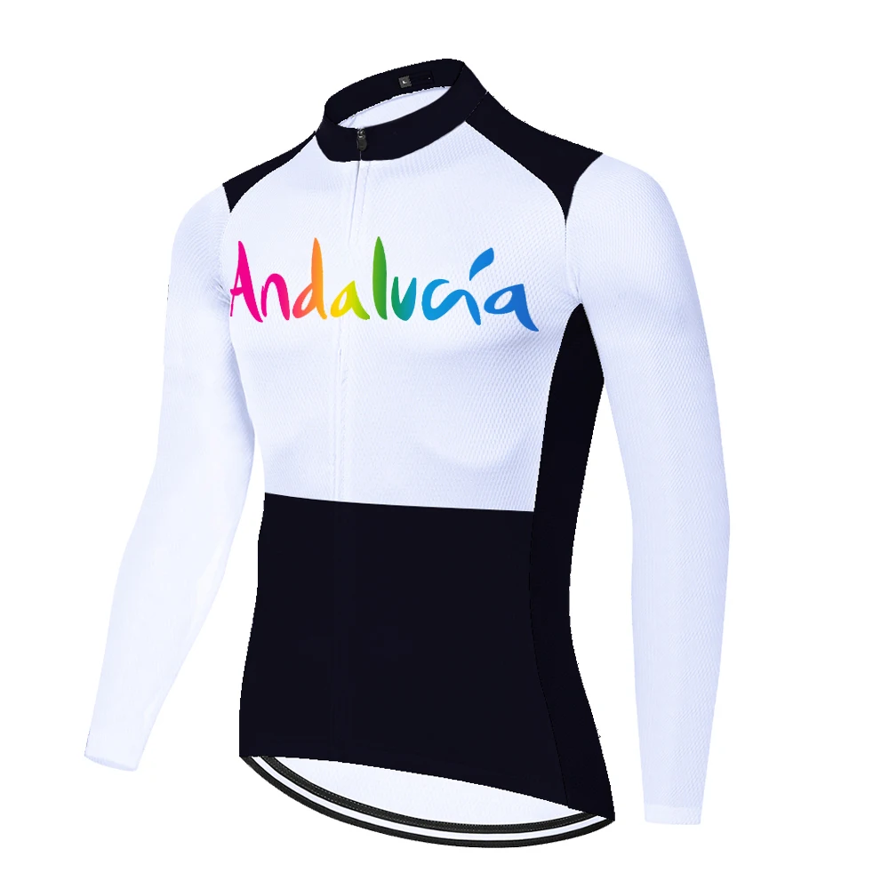 Andalucia Summer Spirng Uomo Camiseta Bicicleta Cyclismo Tenue Masculino Mallots Ciclismo Hombre Maillot Velo Homme Maillot Velo