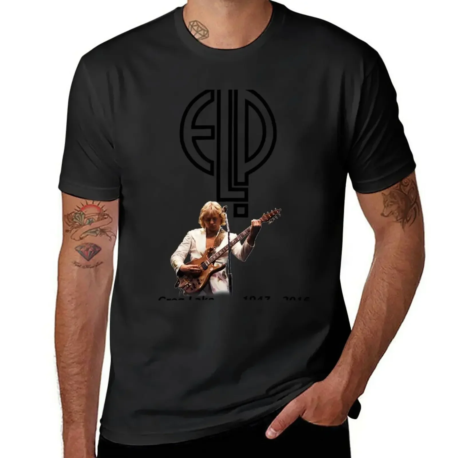 T-Shirt Egy Lake - Emerson Lake E Spade Tribute Plus Size Top Kawaii Clothes New Edition Men Clothes