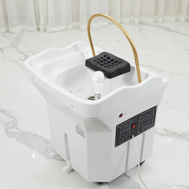 Circolazione Dell'Acqua Shampo Chair Sink Portable Stylist Head Spa Hair Wash Basin Chair Move Shampouineuse Salon Furniture Mq50Sc