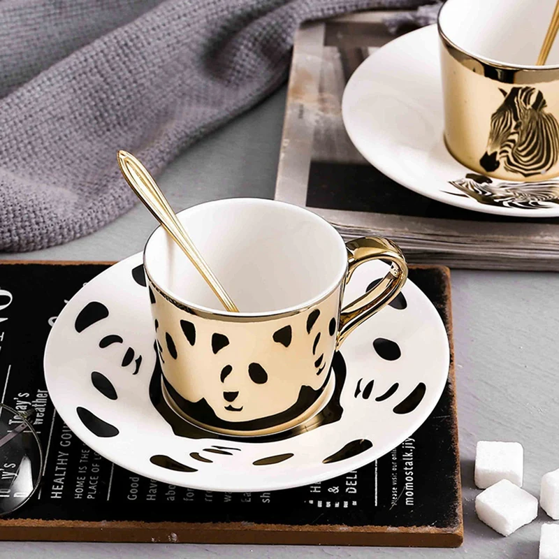 Big Deal Mirror Reflection Mug Set Moving Reflection Creative Coffee Cup Reflection Si Muove Con La Rotazione Della Tazza