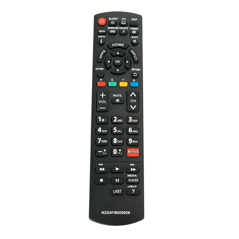 Nuovo Sostituisci Muslimsmart Led Lcd Hd Tv Remote Per Panasonic Tc-39As530U Tc-40As520U