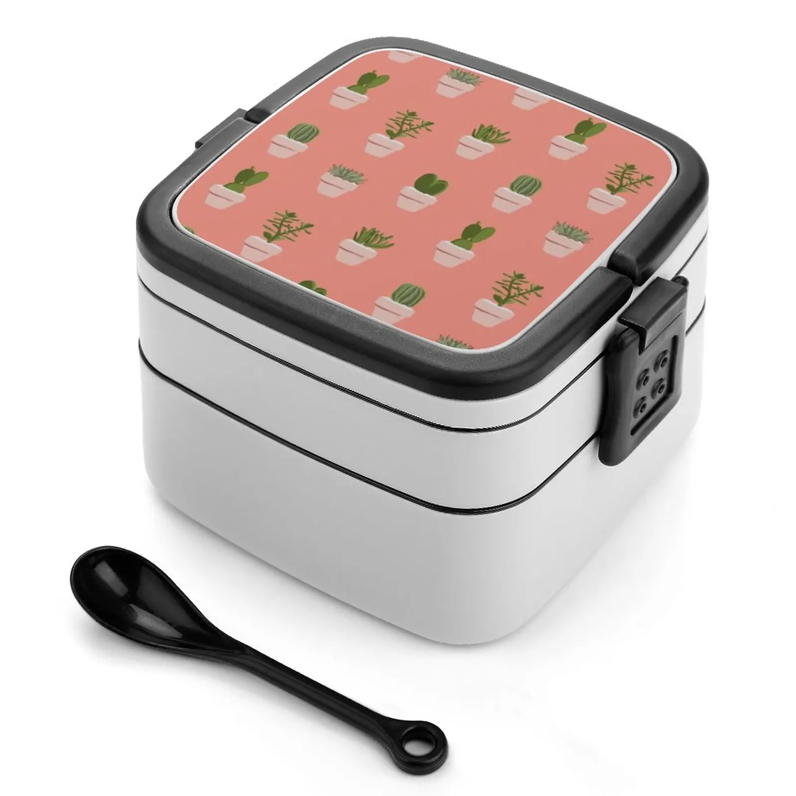 Cactus E Succulente Bento Box Contenitore Per Alimenti A Tenuta Stagna Per Bambini Cactus Succulente Echeveria Hoya Crassula Optunia Euphorbia