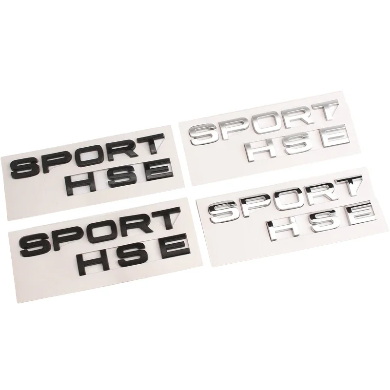 Abs New Gloss Black Matt Silver Range Rover Sport Hse Badge Posteriore Boot Portellone Badge Emblem Sticker Decalcomanie