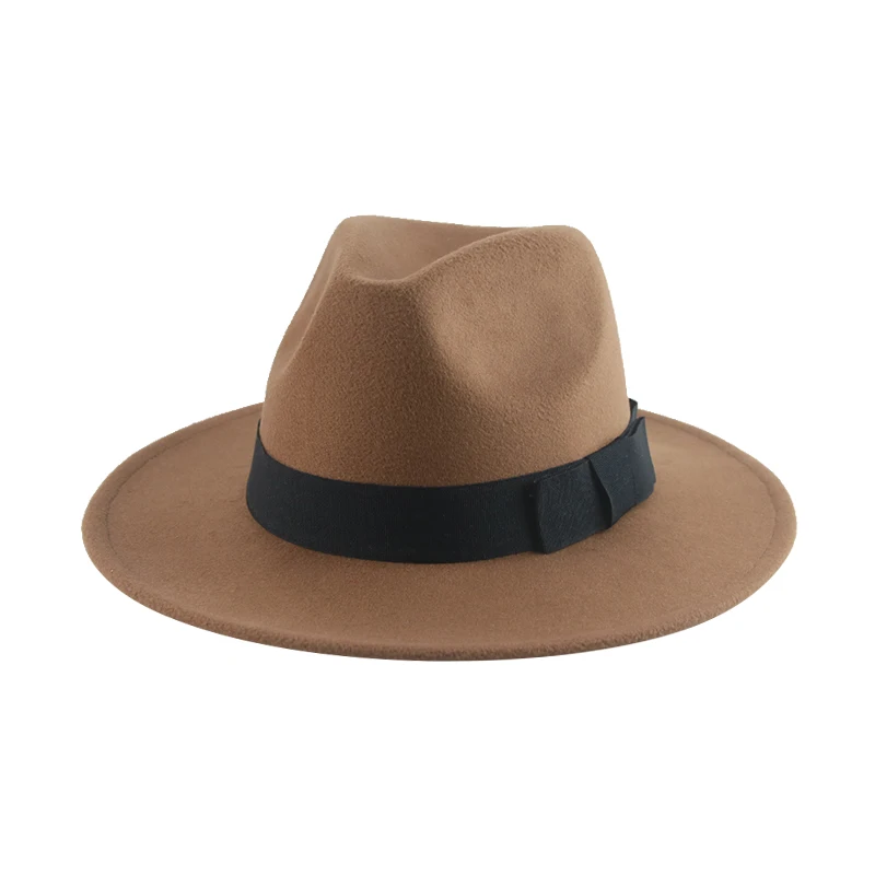 Cappello Cappelli Per Donna Cappelli Per Uomo Cappelli Cappello A Cilindro Britannico Fedora Bowknot Panama Solid Casual Dress Formale Fedora Sombrero