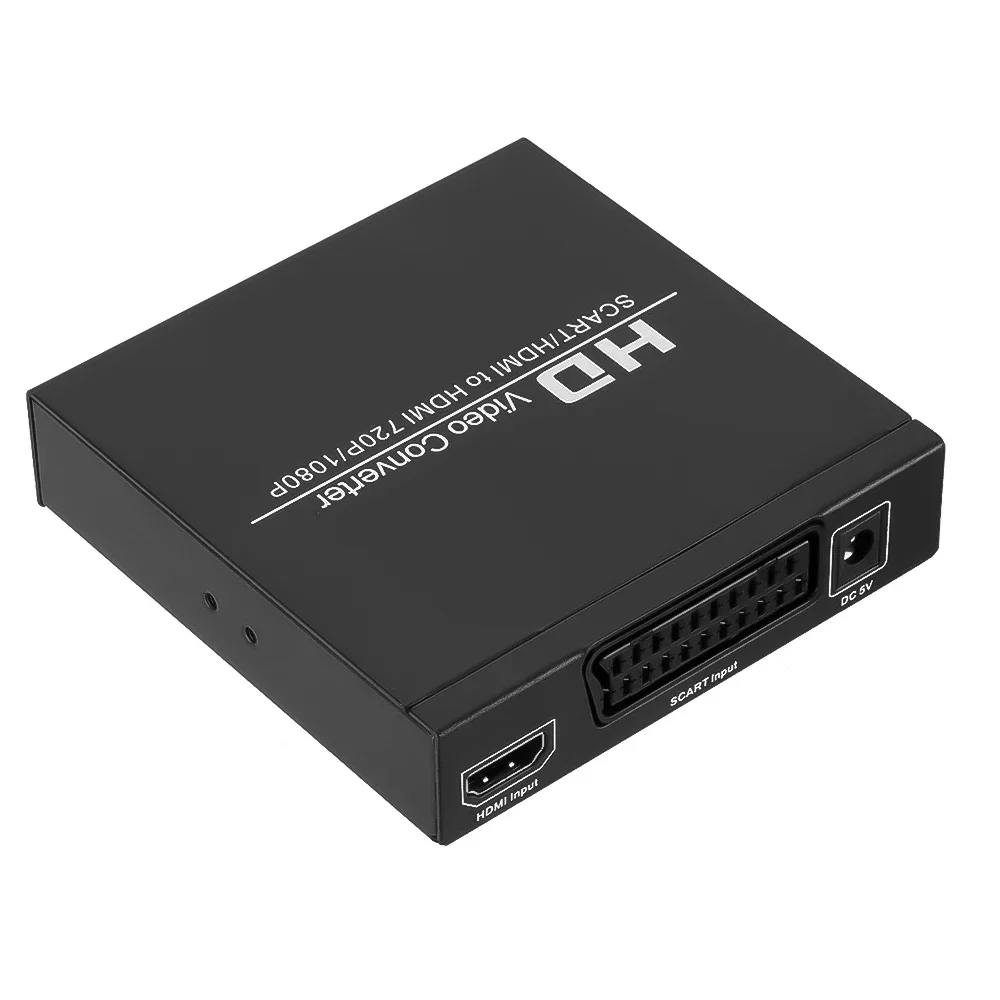 Scart Convertitore Da Hdmi A Hdmi Full Hd 1080P Video Digitale Ad Alta Definizione Konverter Adattatore Spina Di Alimentazione Ue/Usa Per Hdtv Hd