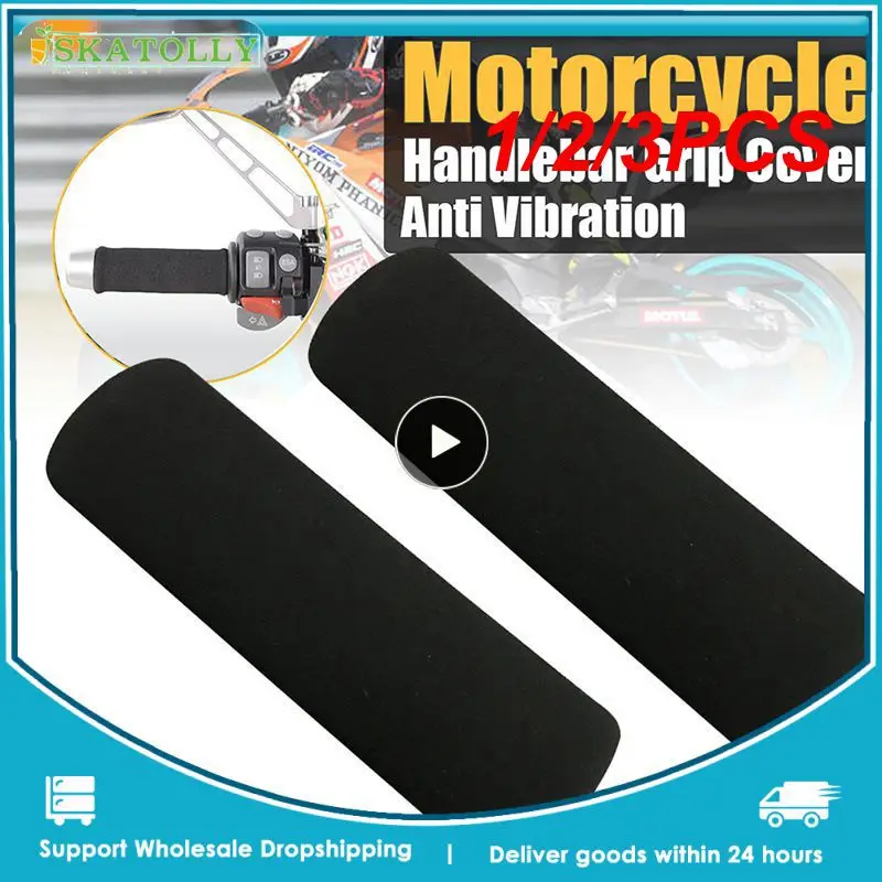 1/2/3 Pz Grip Cuccioli Moto Grip Covers Schiuma Comfort Manopole Manubrio Uk-Shipping Manubrio Cover