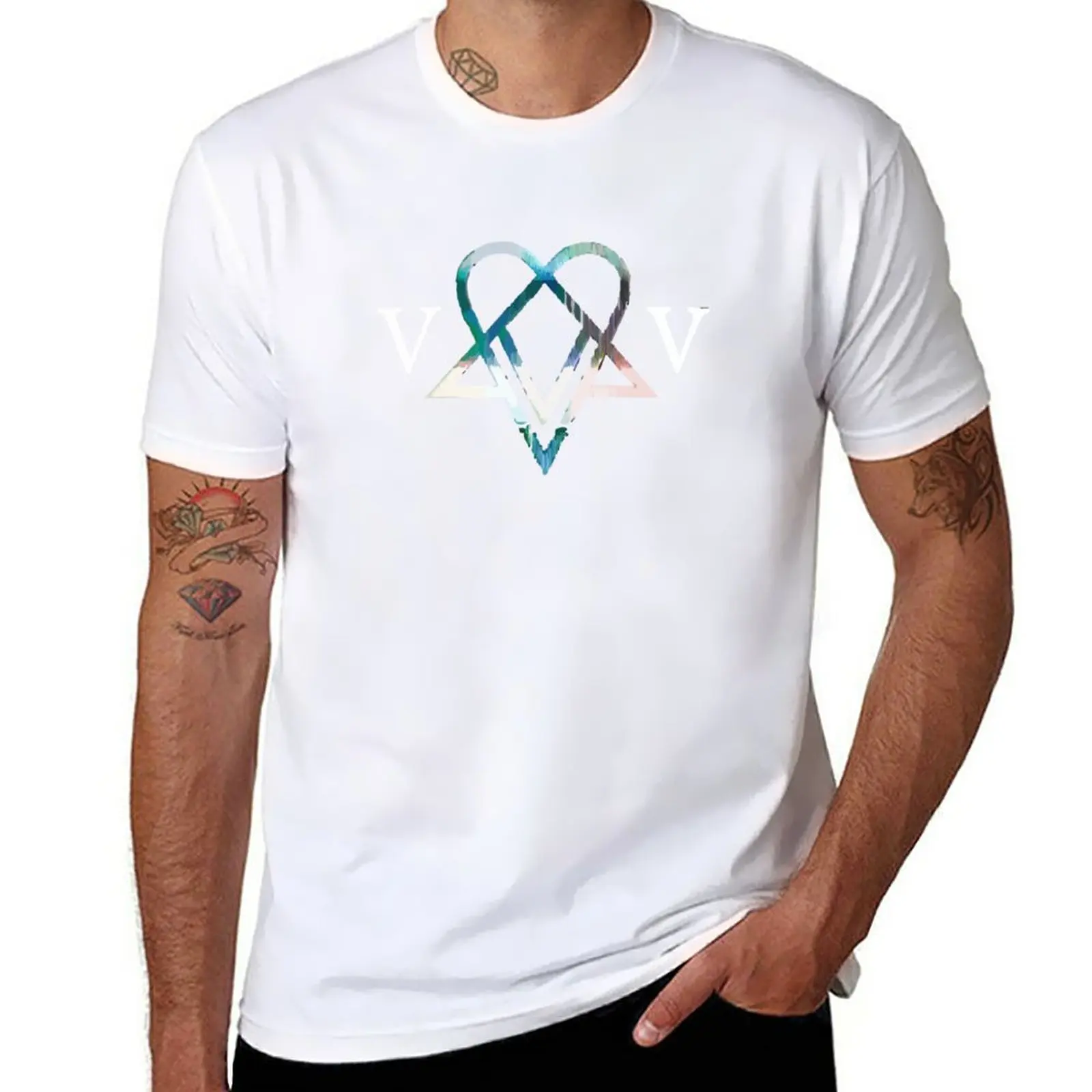 Ville Valo Vv H I M T-Shirt Kawaii Vestiti Carino Top Manica Corta Tee Blanks Magliette Oversize Per Uomo
