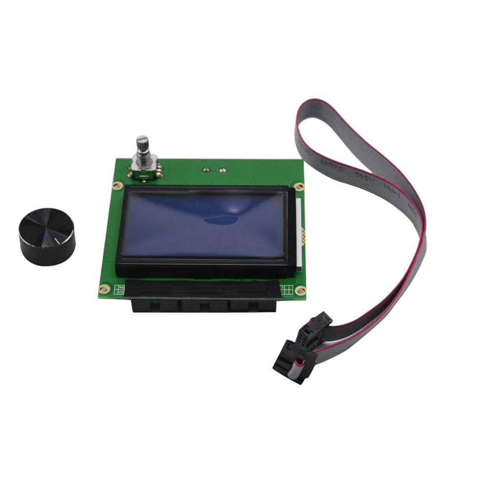 12864 Lcd Screen Controller Ramps 1.4 Display Schermo Blu + Cavo Per Parti Della Stampante 3D Ender-3/Cr-10/10S