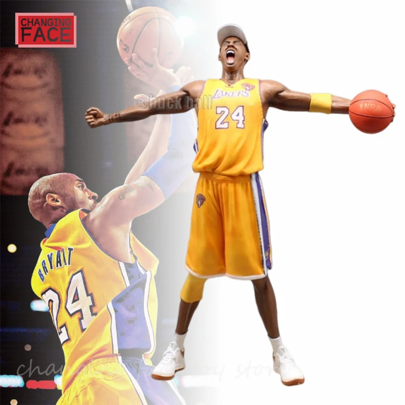 Kobe Bryant 34Cm Nba Figure Kobe Bean Bryant Ox Figurine Kobe Roar No.24 Los Angeles Lakers Modello In Pvc Collezione Di Bambole Giocattoli Per Bambin