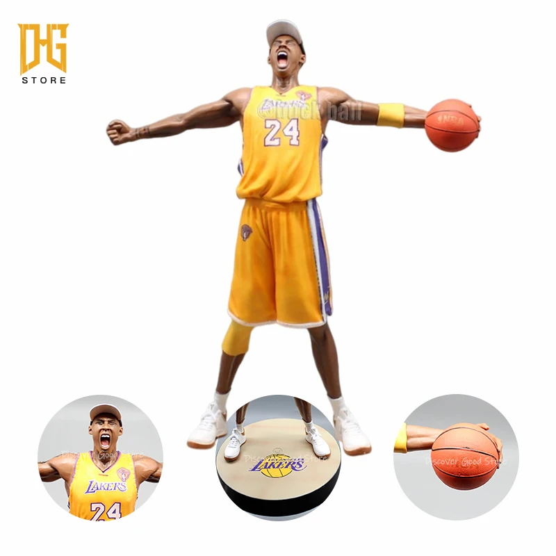 Kobe Bryant Figura 34Cm Nba Kobe Bean Bryant Cox Figurine Kobe Roar No.24 Los Angeles Lakers Modello In Pvc Collezione Di Bambole Giocattoli Per Bambi