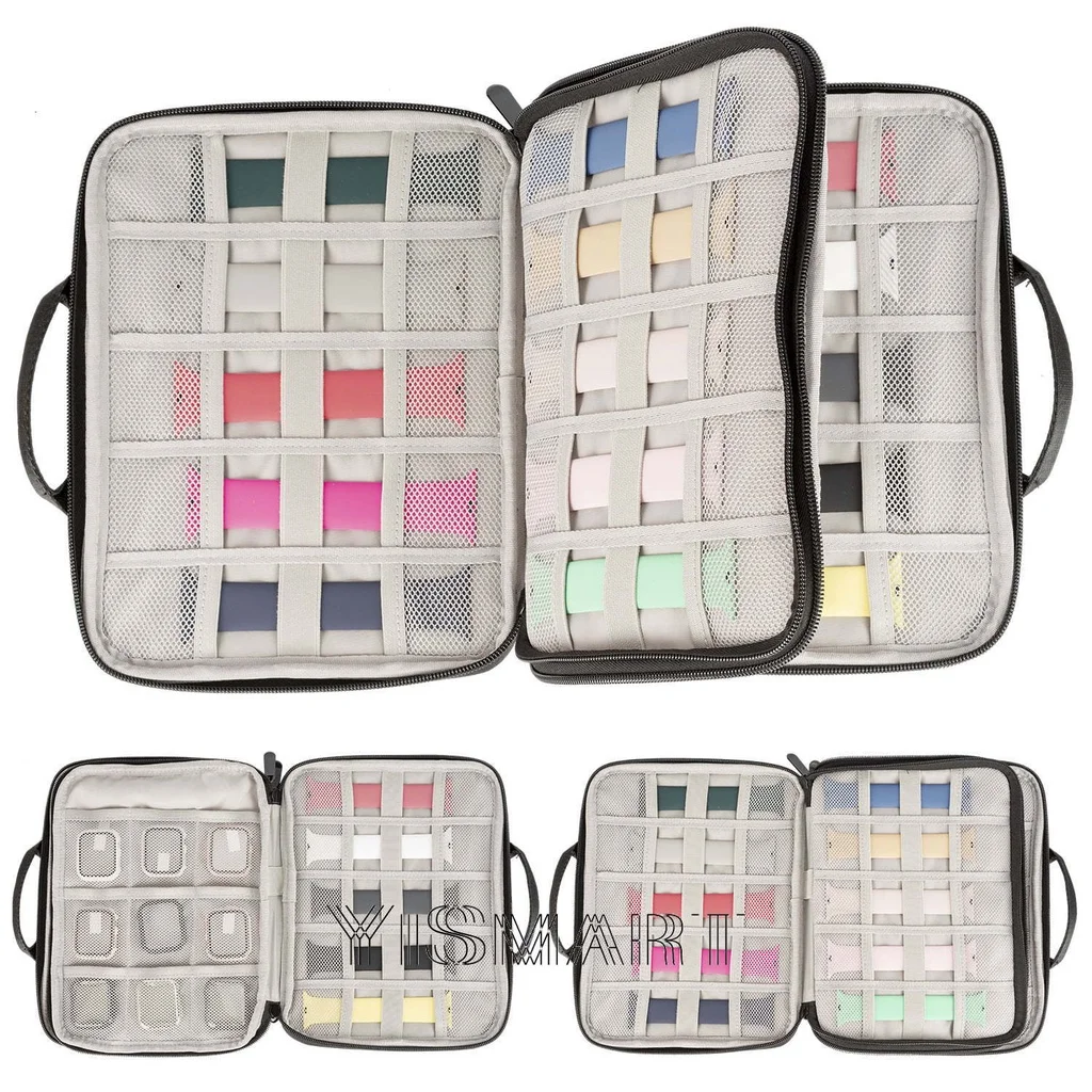 Watch Box Watch Strap Organizer Per Apple Watch Iwatch Cable Storage Pouch Bag Custodia Protettiva Supporto Doppio Strato 34 Slot