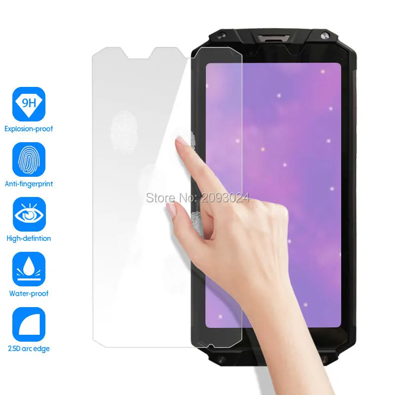 10 Pz/Lotto Per Oukitel Wp2 Pellicola Proteggi Schermo In Vetro Temperato Per Oukitel Wp2 Pellicola Protettiva In Vetro Intera Vendita