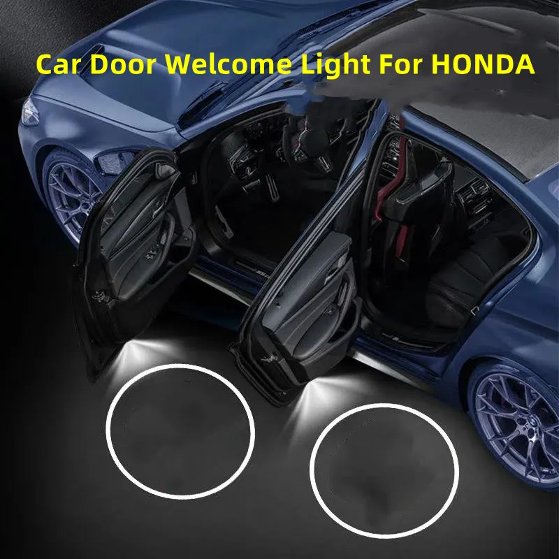 Proiettore Ombra A Led Wireless Universale Luci Di Cortesia Luci Di Benvenuto Kit Lampada Emblema Laser Luce Porta Auto Per Honda