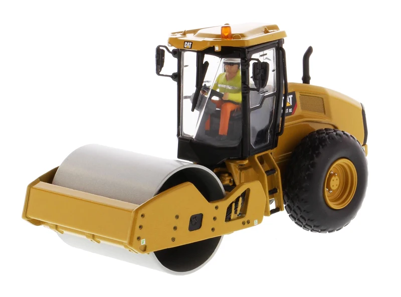 Nuovo Dm Cat-Terrpillar Scala 1/50 Cat Cs11 Gc Compattatore Vibrante Per Terreno Serie High Line 85589 Di Diecast Masters Per La Raccolta
