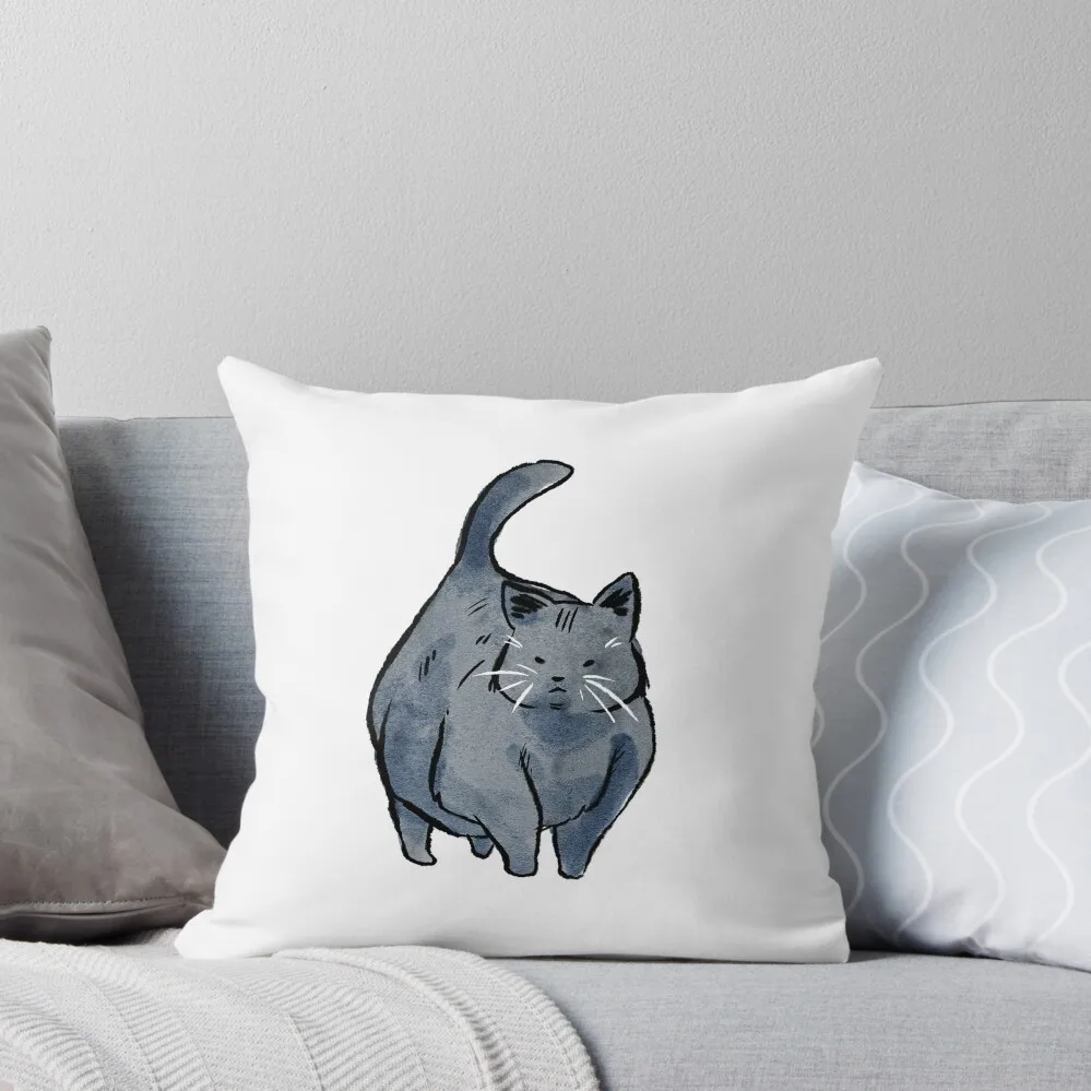 Cinder Block Cat Strut Throw Pillow Cuscini Natalizi Fodere Natalizie