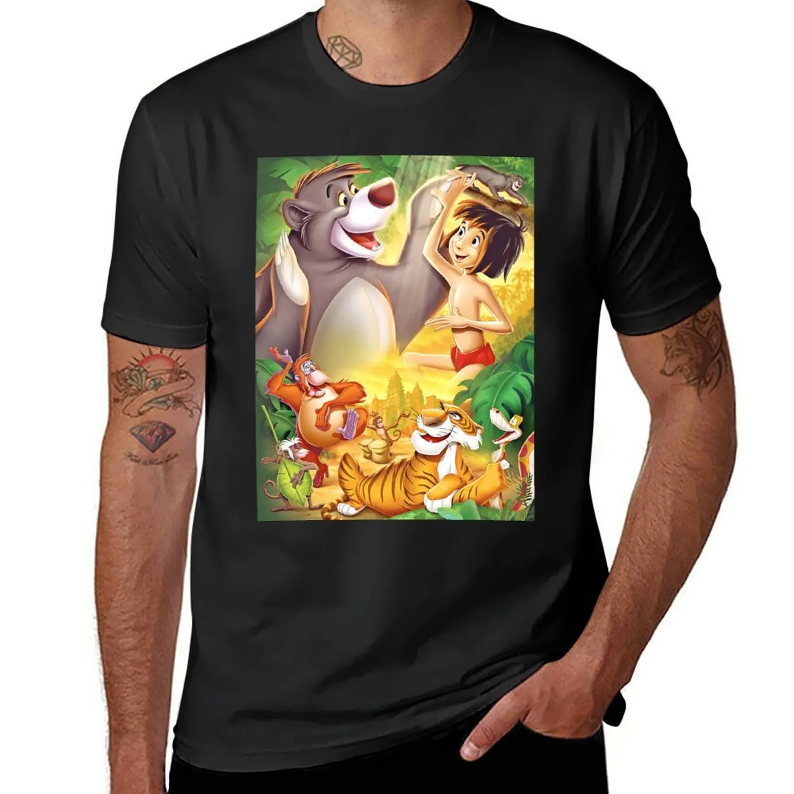 Maglietta Del Libro Della Giungla Vestiti Kawaii Top Magliette Grafiche Da Uomo Hip Hop