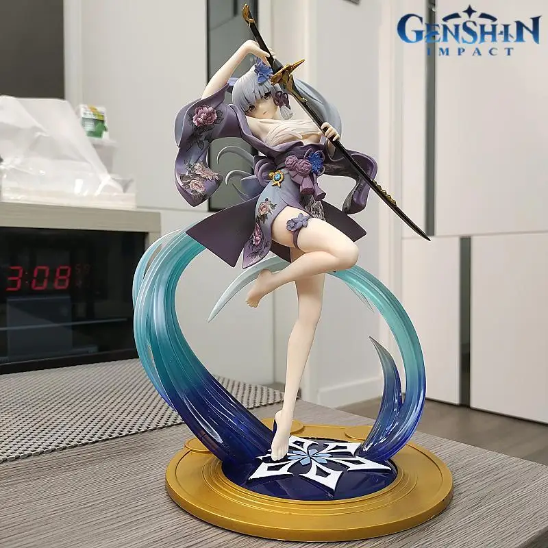 Kamisato Ayaka Handheld Genshin Impact Linghua Egret Return Game Animation Anime Model Ornaments Premium Edition Christmas