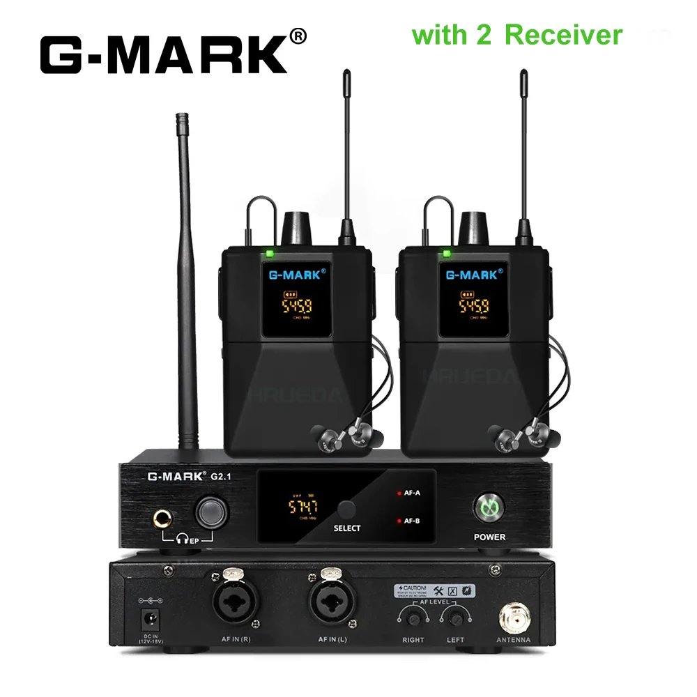 In Ear Monitor Frequenza Di Ritorno Wireless Uhf Selezionabile Per Stage Singer Guitar Studio Band Performance Dj