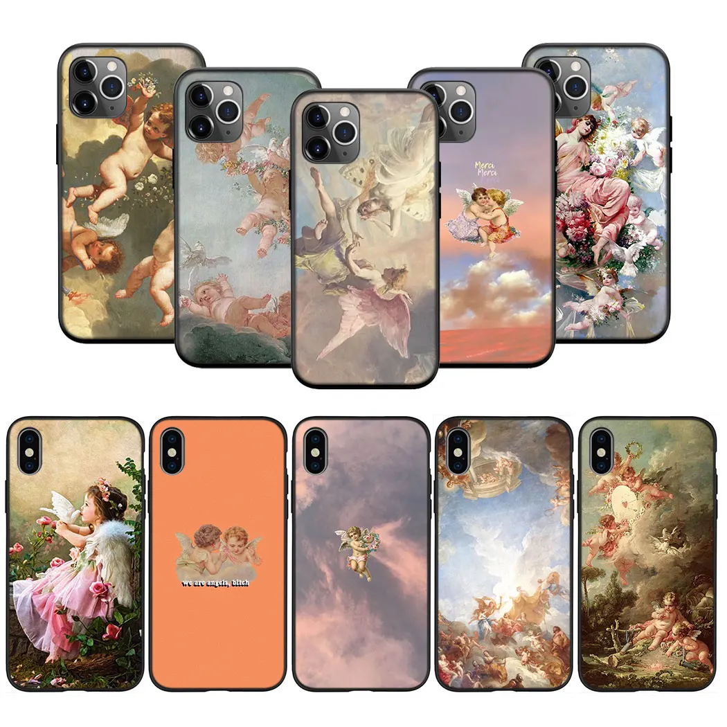 Er7 Angel Cupido Art Painting Case Per Redmi Note K50 5 6 7 8 8T 9 9S 9T 10 10C 10S 11S 10T Pro Max