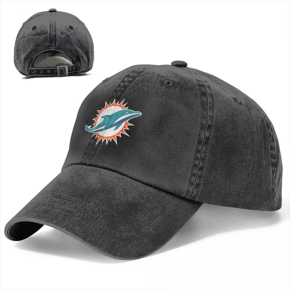 Hill Dolphins Berretto Da Baseball City Green Fitted Unisex Washed Trucker Hat Cheap Casual Hip Hop Baseball Caps Idea Regalo