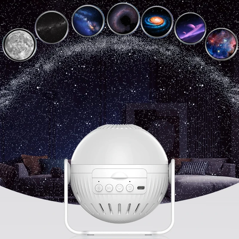 Led Galaxy Projector Star Planetarium Projector 360 ° Ruota 13 In 1 Luce Notturna Per Bambini Bambini Camera Da Letto Room Decor Luci Notturne