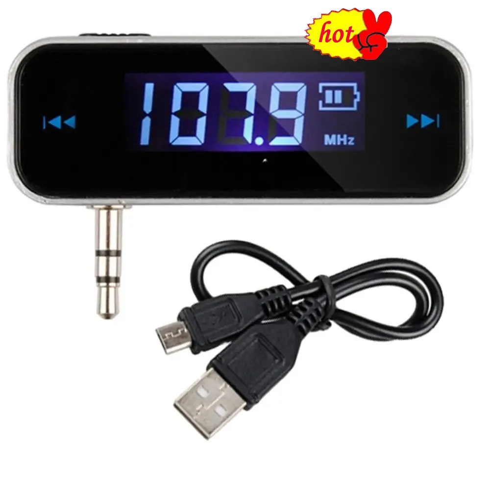 Mini Trasmettitore Wireless 3.5Mm In-Car Music Audio Trasmettitore Fm Per Ipod Mobile Electronic Car Mp3 Player Accessori Per Auto