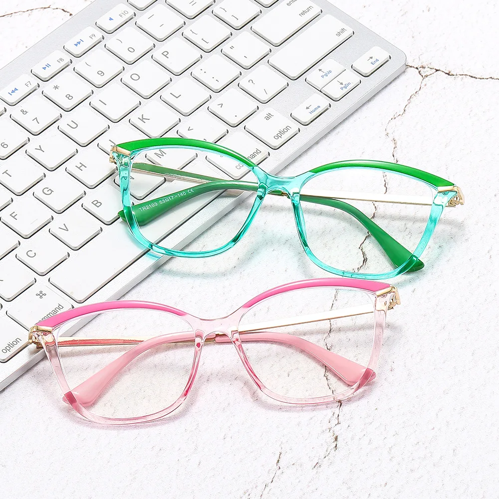 New Round Glasses Frame Anti-Blue Light Blocking Glasses Computer Reading/Gaming/Tv/Phones Glasses For Women Men Anti Eyestrain