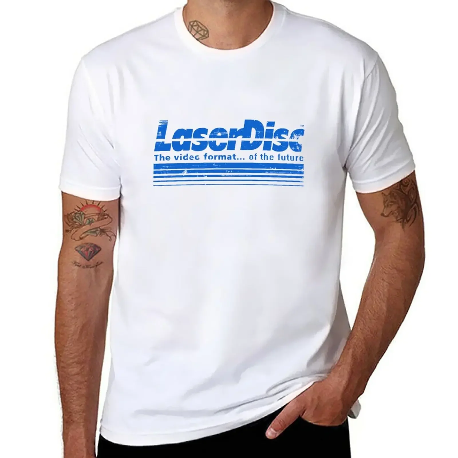 T-Shirt Laserdisc Kawaii Clothes Sweat T-Shirt Da Uomo