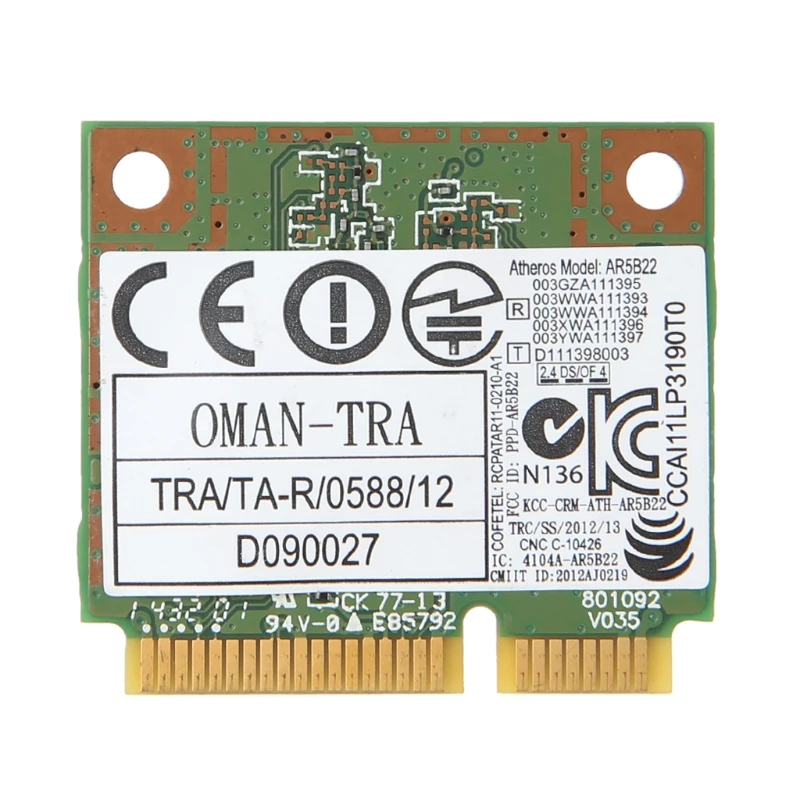 Scheda Wi-Fi Mini Pci-Express Scheda Rete Wireless Bluetoothv4.0 Per Dw1901 U4Ld