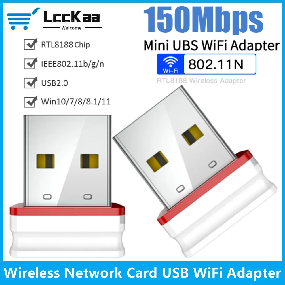 Adattatore Wifi Usb Da 150Mbps Scheda Di Rete Wireless Da 2.4Ghz Adattatore Wifi Usb Wireless Dongle Wifi Per Scheda Di Rete Wireless Per Laptop Pc