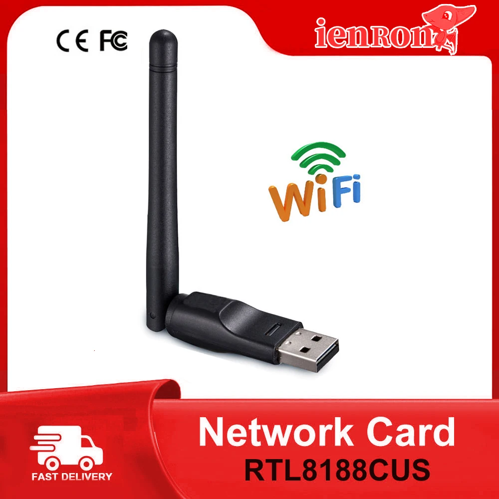 Ienron Mt7601 Adattatore Per Antenna Wifi Usb 150Mbps 2Dbi Adattatore Per Antenna Wifi Scheda Di Rete Wireless Per Desktop Laptop Tv Box Drop Sh