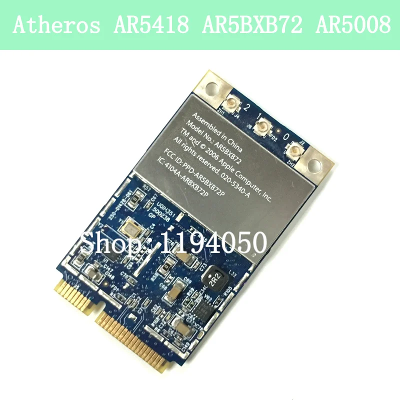 Atheros Ar5418 Ar5Bxb72 Ar5008 300 300 Mbps 802.11A/B/G/N Dual Band Wireless Lan Mini Locale Area Network Minipci-E Wifi Auto