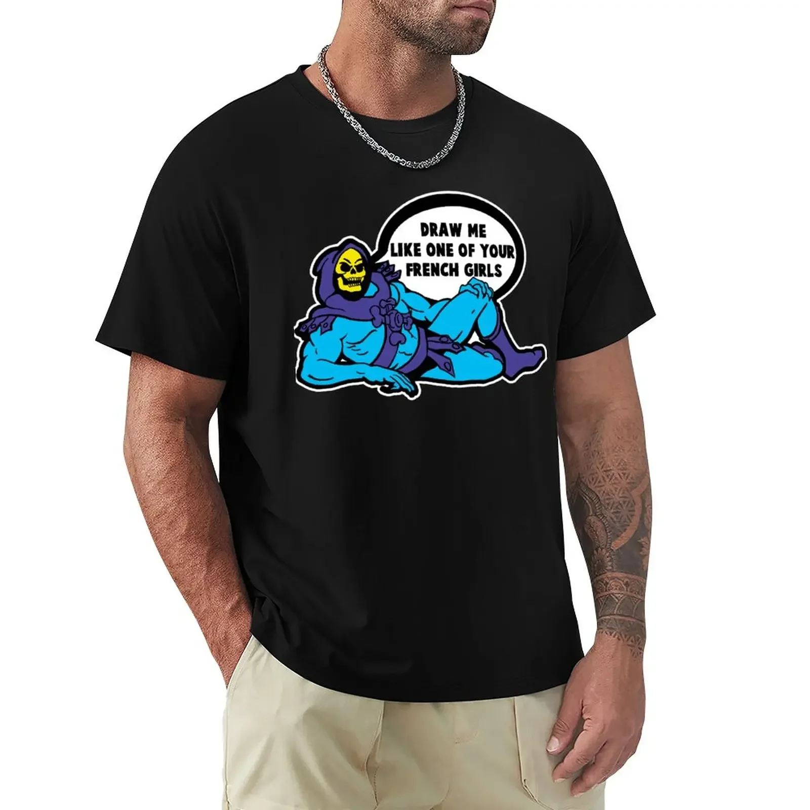 Skelors Dice T-Shirt Moda Coreana Carino Top T-Shirt In Cotone Da Uomo Vintage Estate Top Maglietta Da Uomo Grafica