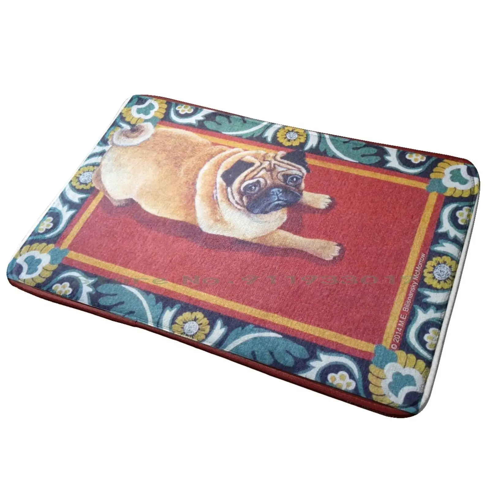 Pug On A Tappeto Tappetino D'Ingresso Tappetino Da Bagno Tappeto M E Bilisnansky Mcmorrow Pugs Pug Su Un Tappeto Tappetino Da Bagno Pug S Pug Grembiul