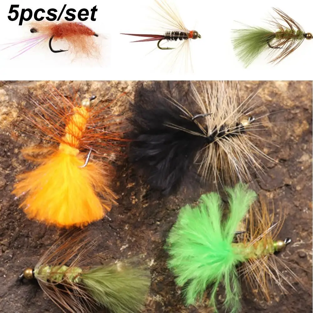 5Pcs Trota Mosche Da Pesca A Mosca Streamer Fly Muddler Egg Leech Minnow Gamberetti Esca Artificiale Esche Ancorette